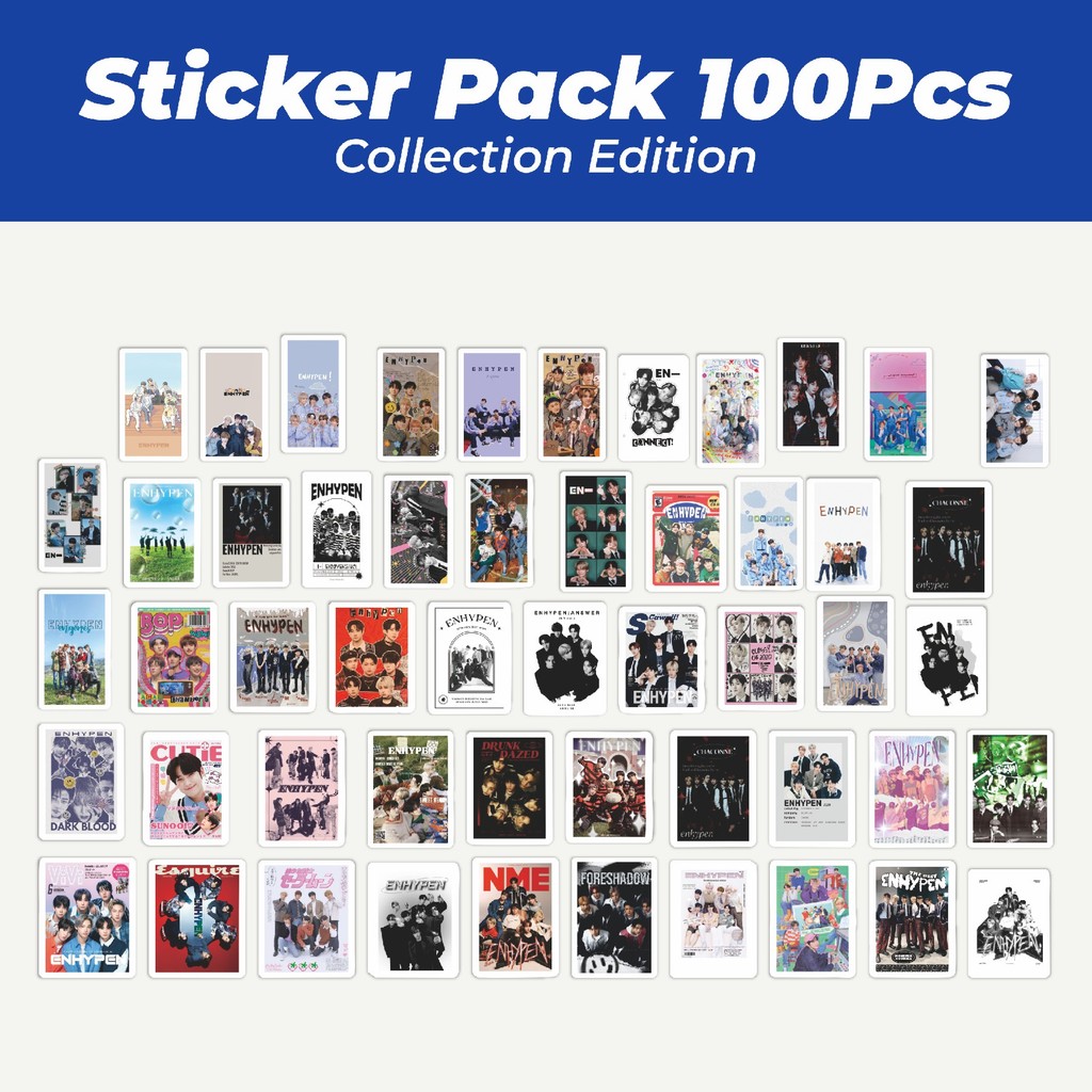

Hot Stiker Enhypen Lucu Anti Air Stikers Berperekat Waterproof Sticker Decal Buat Motor Helm Buku Journal Koper Casing HP Laptop Botol Minum