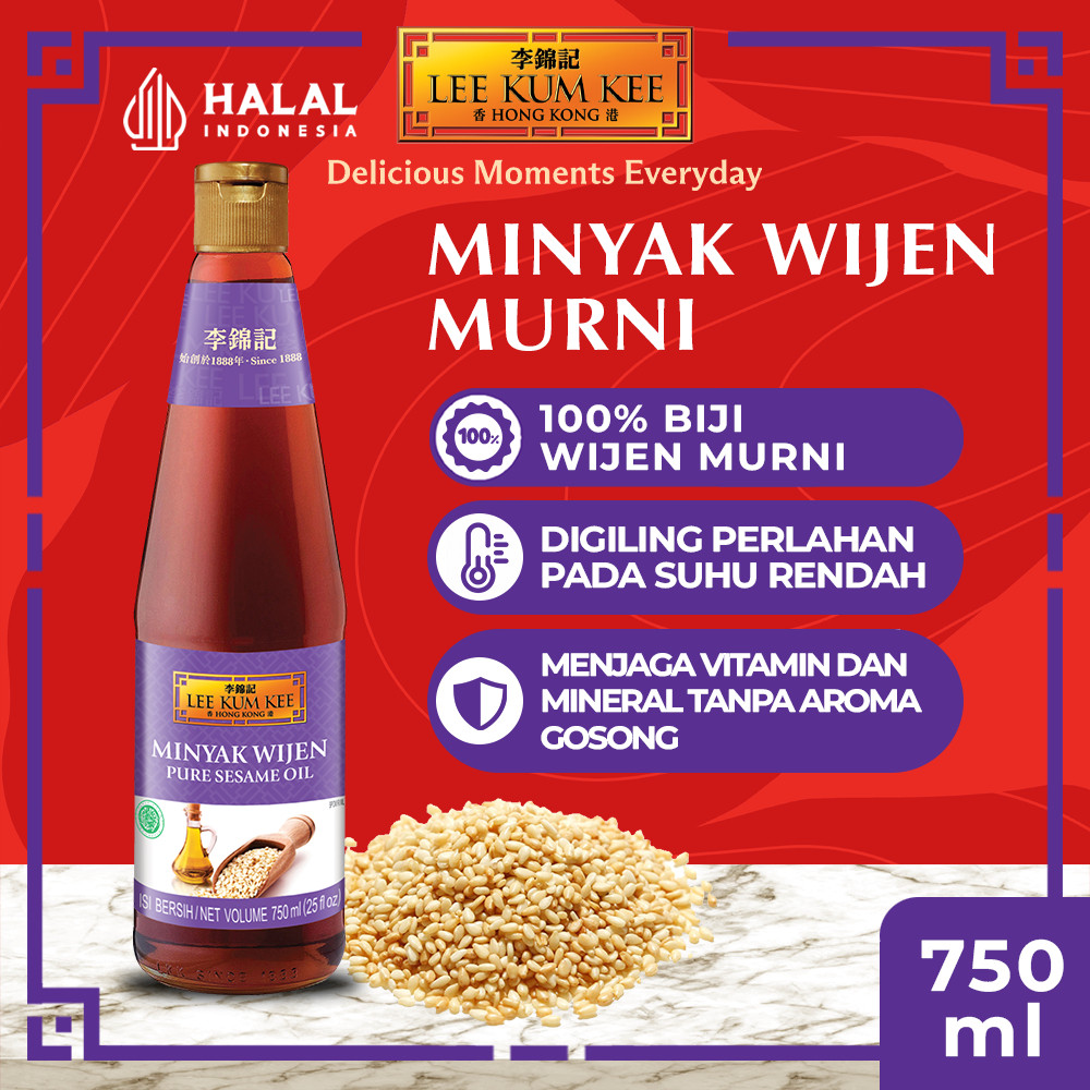 

Terlaris LEE KUM KEE Pure Sesame Oil Minyak Wijen Murni 750 ml