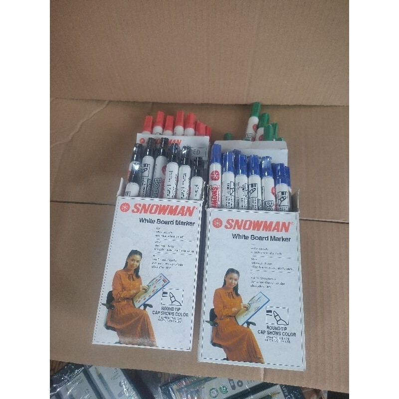 

Spidol Snowman White Board BG 12 Harga 1 Pak (12pcs)
