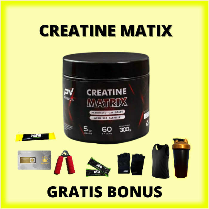 

CREATINE MATRIX BY PROVUS CREATINE MONOHYDRATE PRO 120 / 300 GRAM 24 / 60 SERVING UNFLAVORED GR