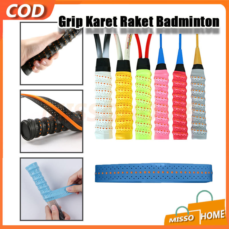 Grip Karet Raket Badminton/Grip Raket Badminton Karet Model Bintik/Grip Karet Tulang Raket Badminton