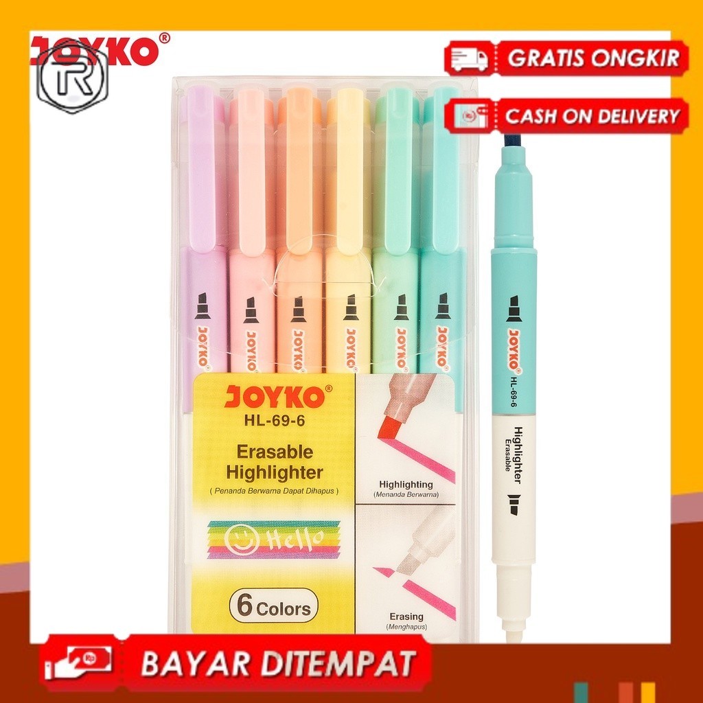 

JOYKO Erasable Highlighter Penanda Dapat Dihapus HL-69-6