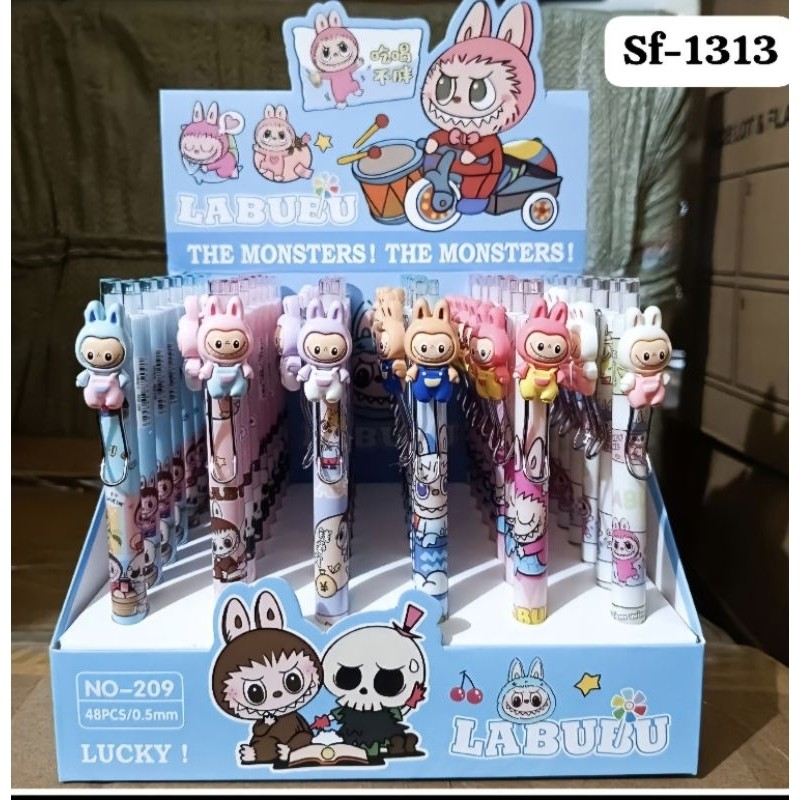 

6pc Pulpen Jel Cetek Labubu / kuda Pony