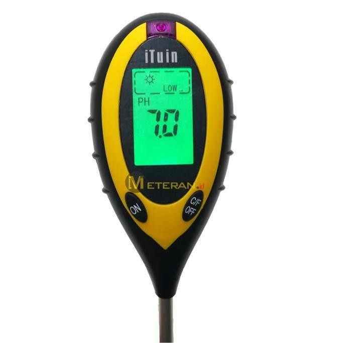 Hot Produk Ituin 4in1 ph meter tanah digital original Terbaik dan Terlaris