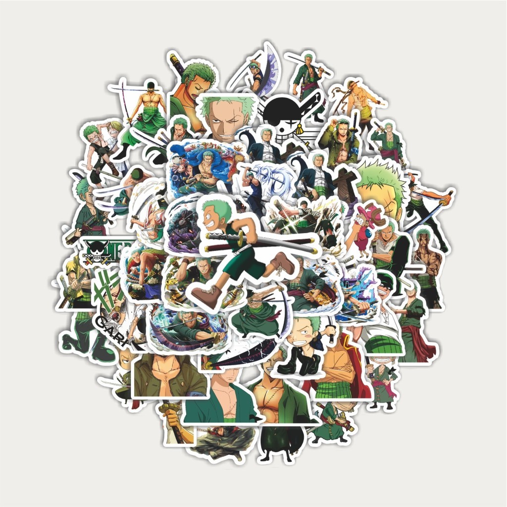 

Sticker Pack Stiker Anime One Piece Roronoa Zoro | Sticker TUMBLR | Stiker LAPTOP KOPER HELM