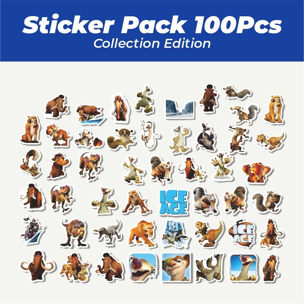 

Hot Stickr Kartun Ice Age Sticker Lucu Anti Air Stikers Berperekat Waterproof Sticker Decal Buat Motor Helm Buku Journal Koper Casing HP Laptop Botol Minum