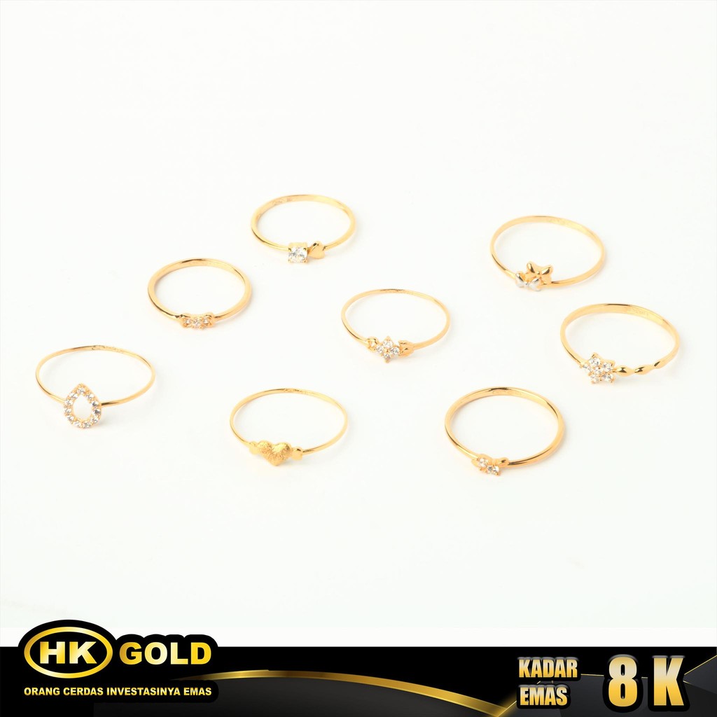 HK MUSTIKA GOLD - CINCIN EMAS 8K - TYPE 1193