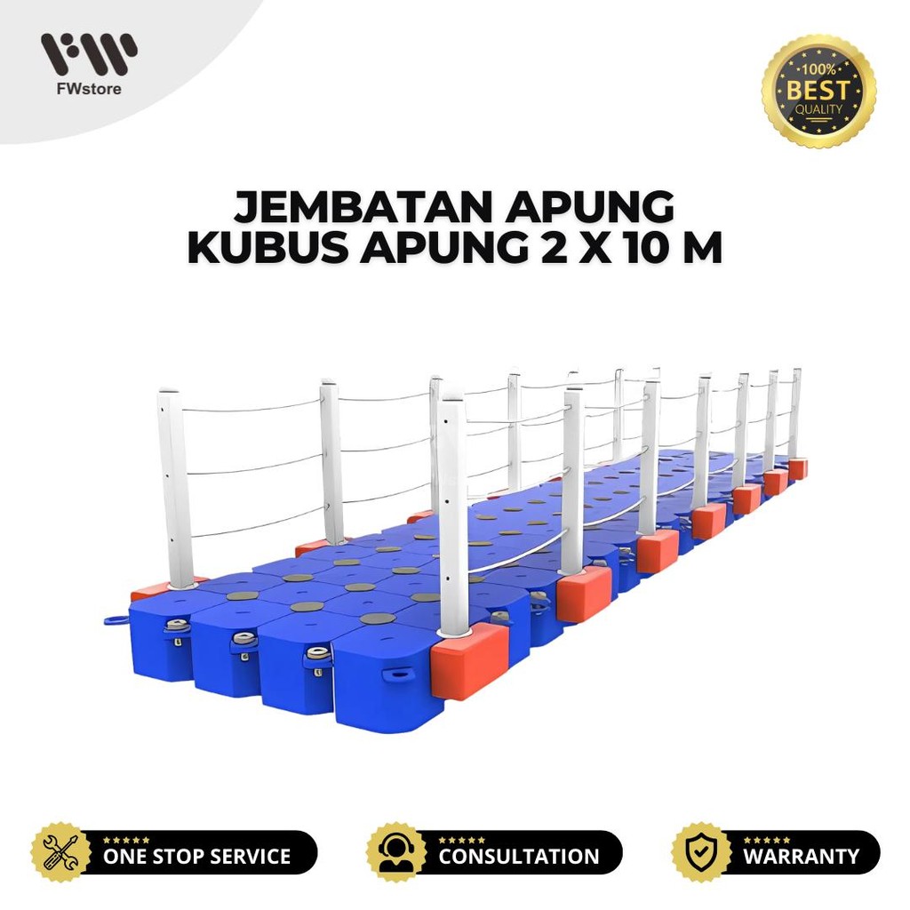 Jembatan Apung Kubus Apung 2 m x 10 m