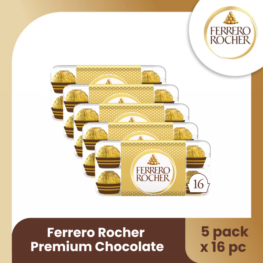 

Ferrero Rocher Premium Chocolate Isi 16pcs - 5 PACK