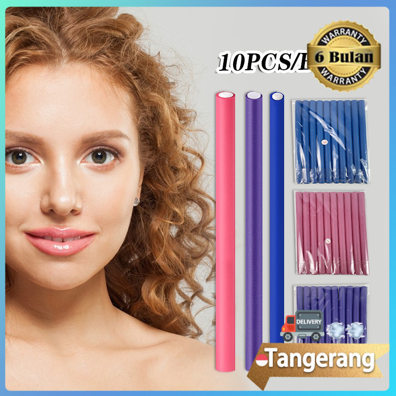 10pcs Roll Rambut Sosis / Rol Keriting Rambut /Alat Keriting Rambut Heatless