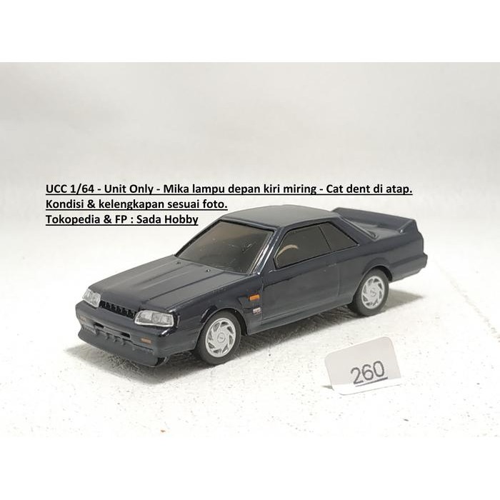 IP3... Diecast UCC 1/64 Nissan Skyline GTS-R GT-R R30 Dark Blue Unit Only 2ND