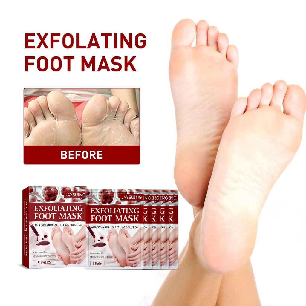 

Jaysuing Fruit Acid Exfoliating Foot Mask Moisturizing and Rejuvenating Callus Removal Exfoliating Dead Skin Hydrating Moisturizing Foot Care