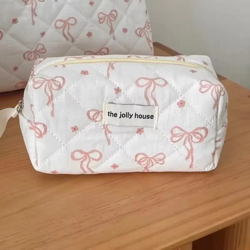 

1 Pc Creative Design Bow Pencil Case for Student Korean Fashion Ins Simplicity Sweet Pencil Pouch Large Capacity Stationery Bag
