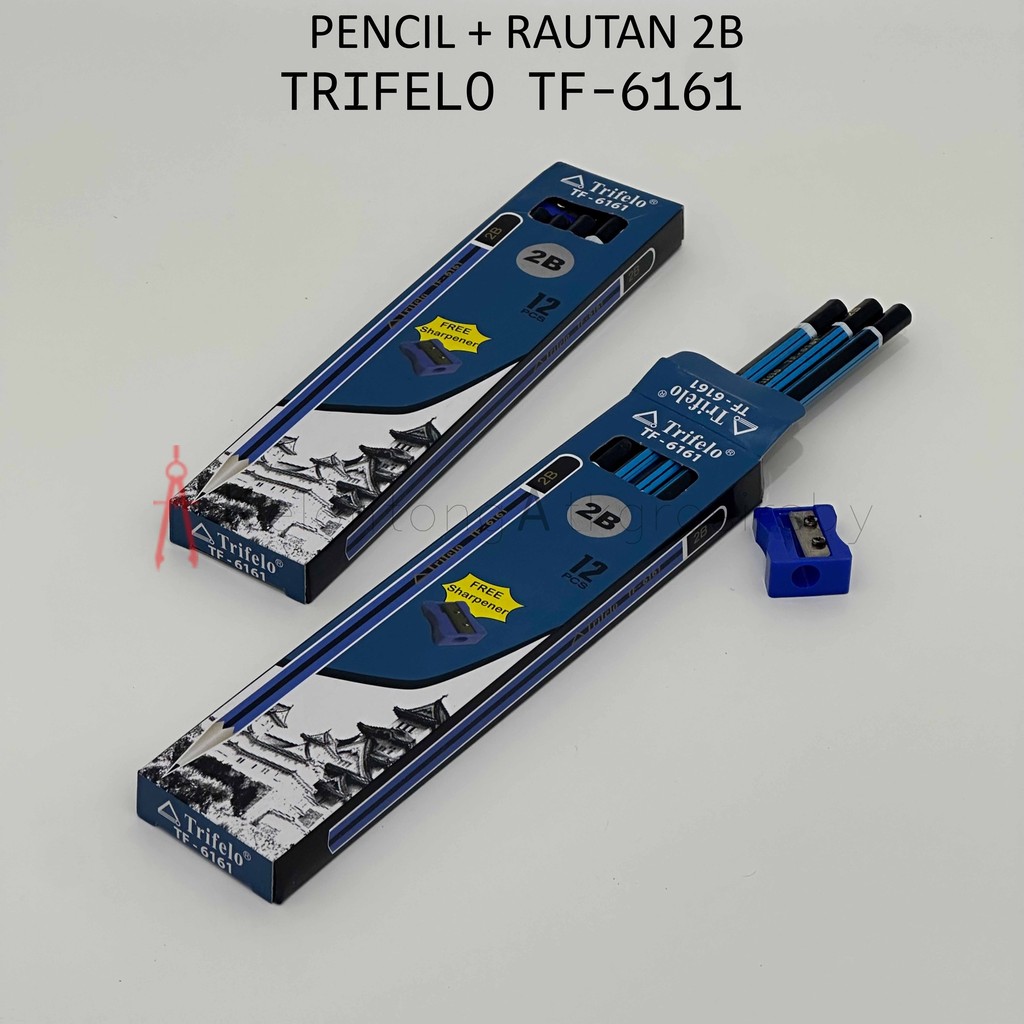 

Pencil / Pensil 2B (12pcs) + Rautan Trifelo TF-6161