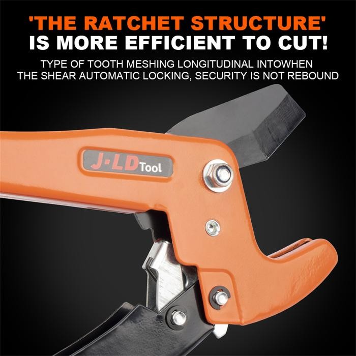 

JLD Gunting Pemotong Pipa 42MM/32MM -Pipe Tubing Cutter-Pipe Cutter - Pemotong Pipa - PVC Cutter - Pemotong Pipa Paralon JLD Baja Karat Kunci Pengaman Plastik Selang Tabung Teflon - 42-mm