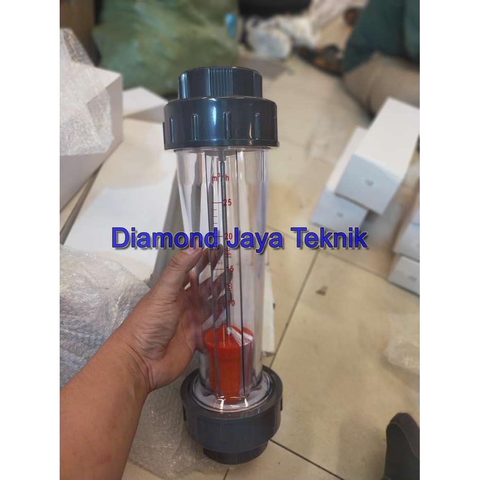 Flow Meter Rotameter 5 sd 25 m3 meter kubik /  Rotameter 2" Inch / Rotameter LZS65 Plastic Tube 2" I