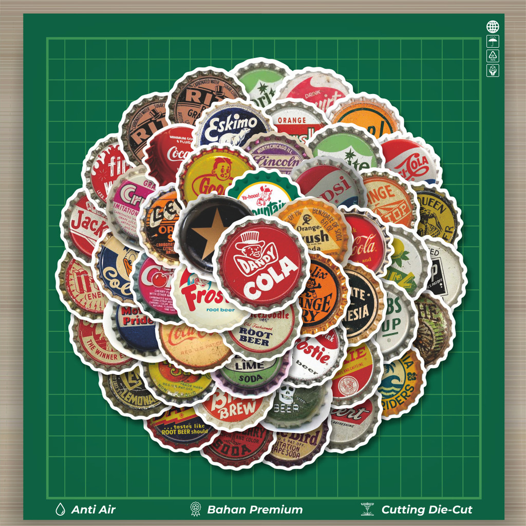 

HOT 50 PCS STIKER Stiker Tutup Botol Keren INS Stiker Fashion Cars Decal Dingin Kartu Album Custom Vinyl Anti Air- Sticker Aesthetic Buku Journal Koper Casing HP Tablet Laptop Helm Motor Botol Minum