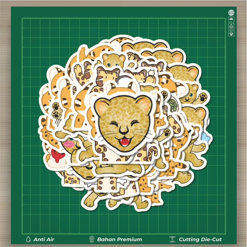 

HOT 50 PCS STIKER Stiker Hewan Leopard [Macan Tutul] Stiker Fashion Cars Decal Dingin Kartu Album Custom Vinyl Anti Air- Sticker Aesthetic Buku Journal Koper Casing HP Tablet Laptop Helm Motor Botol Minum