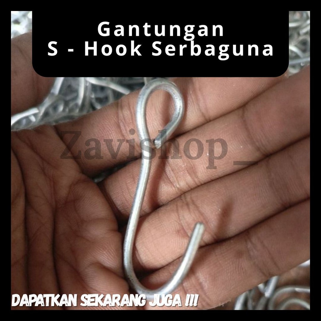Gantungan S - Hook Serbaguna | S - Hook Serbaguna | Gantungan Panci | Gantungan Pakaian