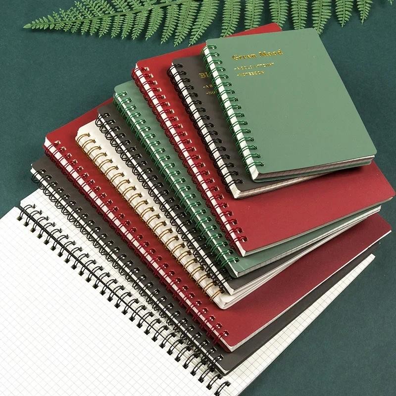 

A5/B5/A6 Classical PP Coil Line Grid Spiral Notebook Journals Morandi Basic Diary Weekly Planner Book School Stationery
