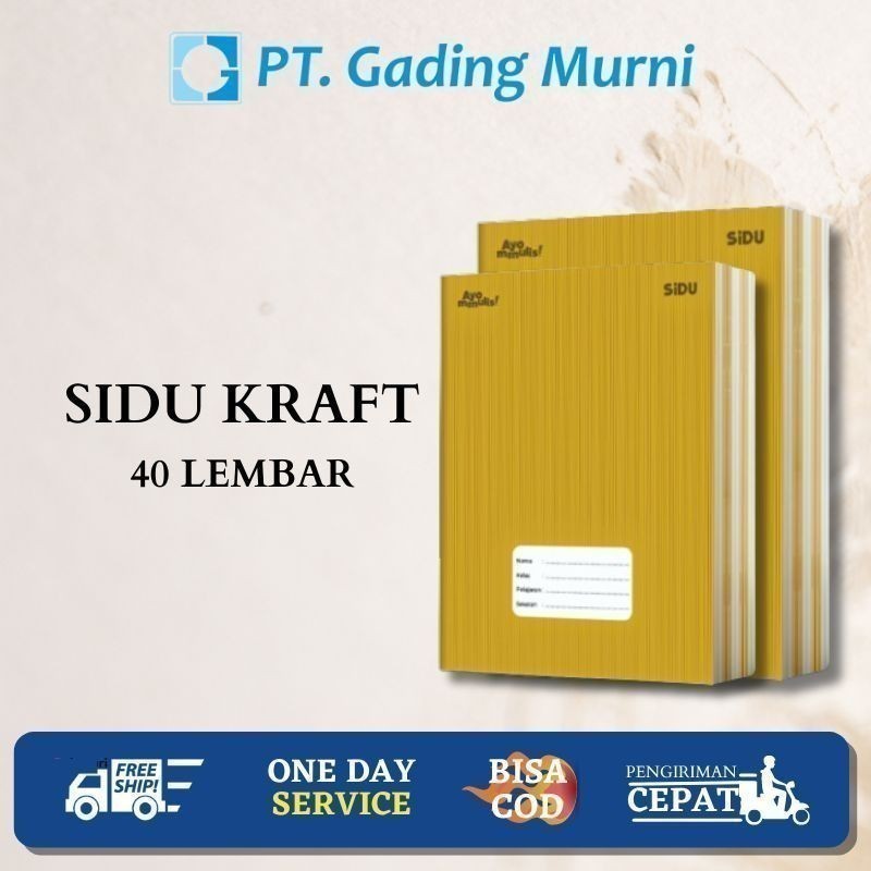 

SIDU BUKU TULIS KRAFT 40 LEMBAR 1 PACK ISI 10 BUKU - LANGSUNG KIRIM