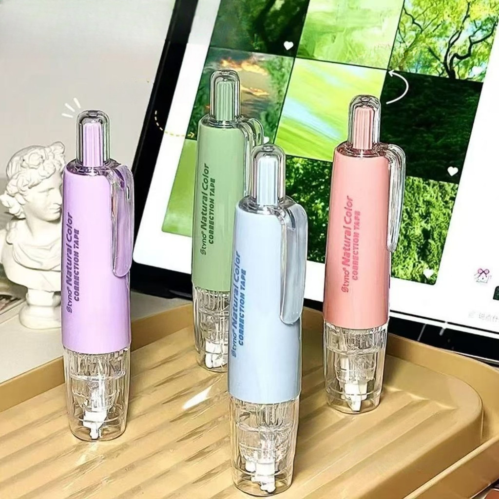 

Tipe-X Roll Aesthetic Mini / Correction Tape Portable Mekanik Warna-Warni / Alat Tulis Lucu untukmSekolah Kantor