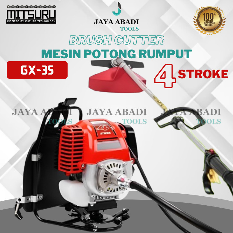MESIN POTONG RUMPUT MESIN BABAT RUMPUT FULLSET LENGKAP FULLSET Mesin Potong Rumput Brush Cutter 4 ta