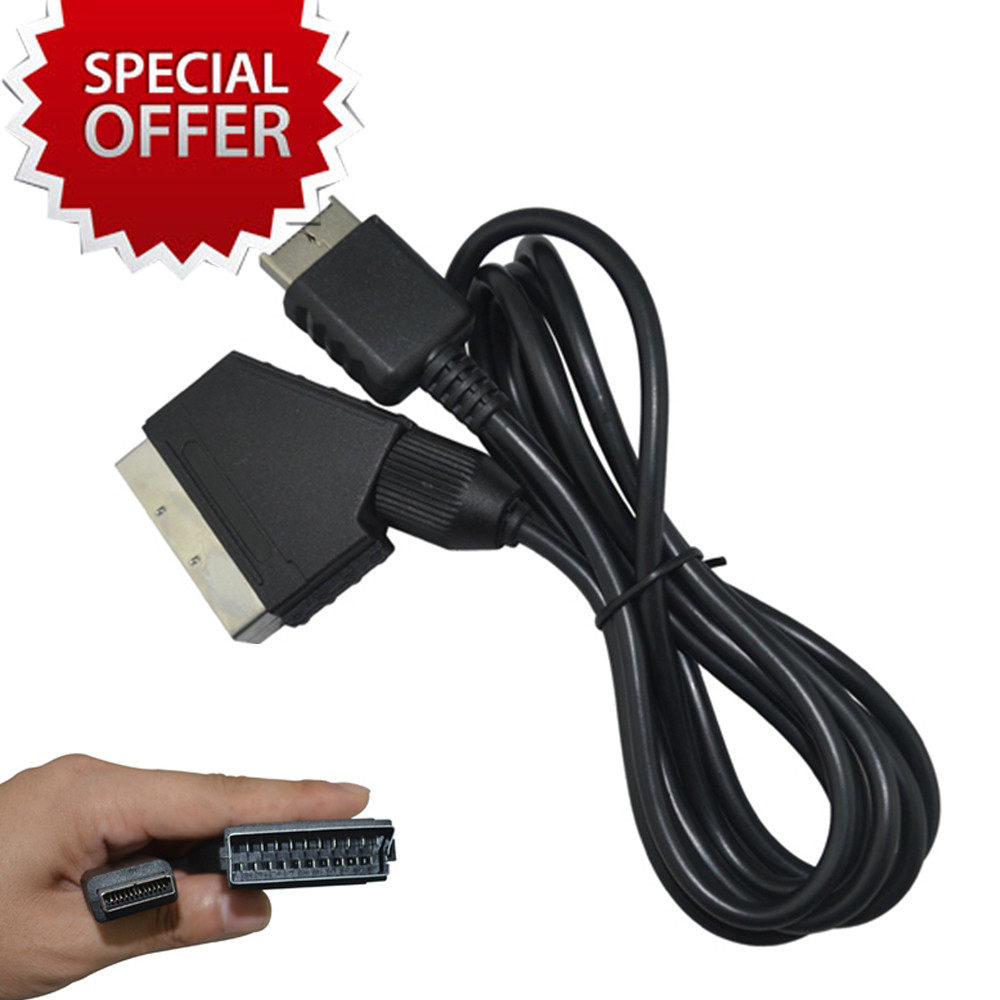 xunbeifang Scart Cable AV Audio Video Cord for playstaion 2 3 for PS2 for PS3 Slim