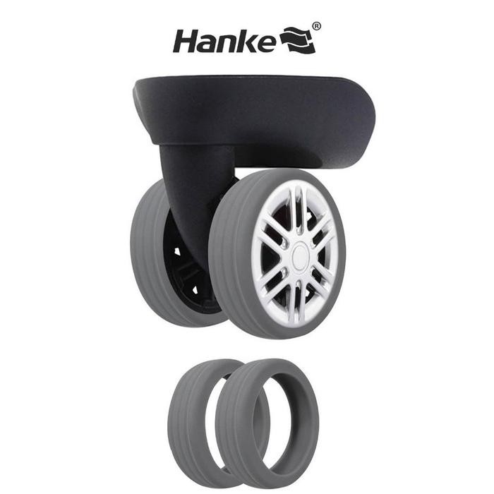 Roaming Silikon Roda untuk Koper Kabin & Bagasi - Grey, 4 Pcs