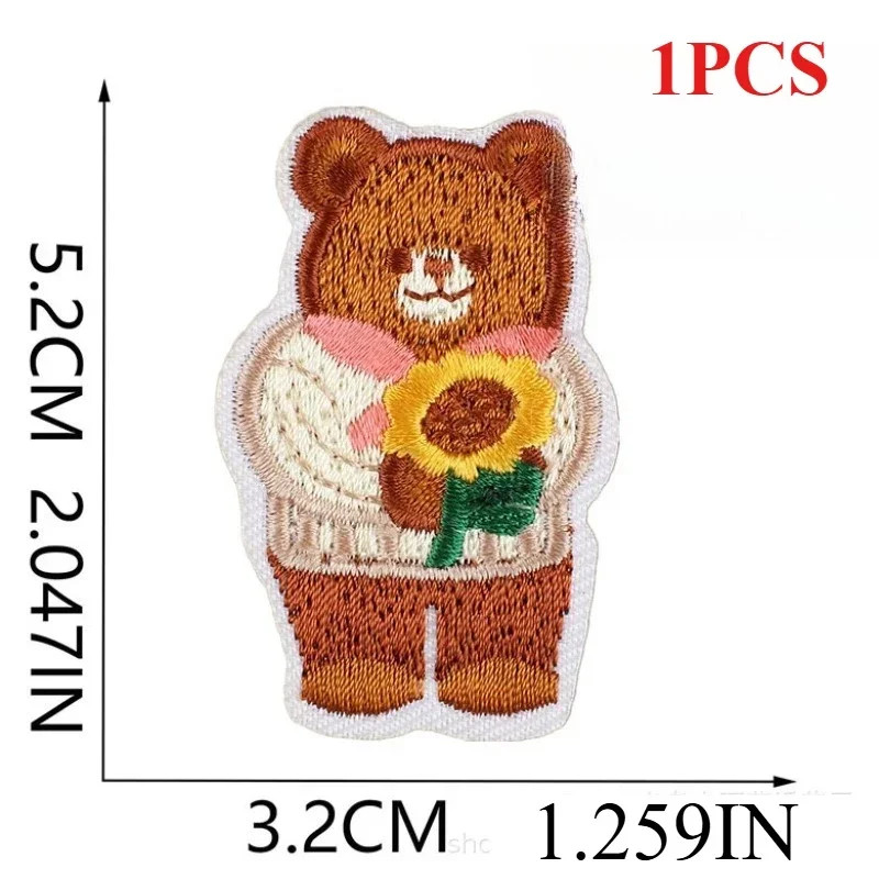 

Cartoon Mixed Embroidery Cloth Sticker Small Animal Clothes Decoration Cucumber Embroidery Label Mini Flower