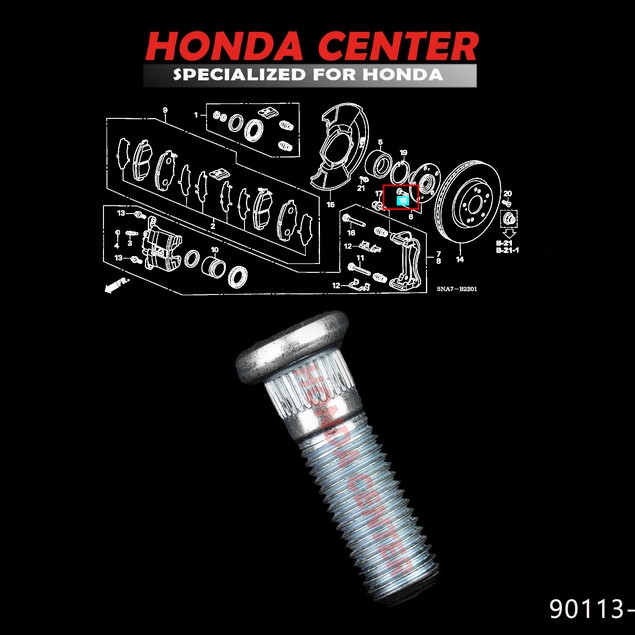 Baut Roda Semua Mobil Honda Accord Civic Jazz City Pendek