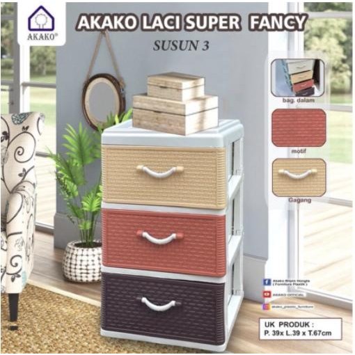 LACI SUPER FANCY AKAKO / LACI AKAKO 3 SUSUN / 4 SUSUN / 5 SUSUN - 3 SUSUN