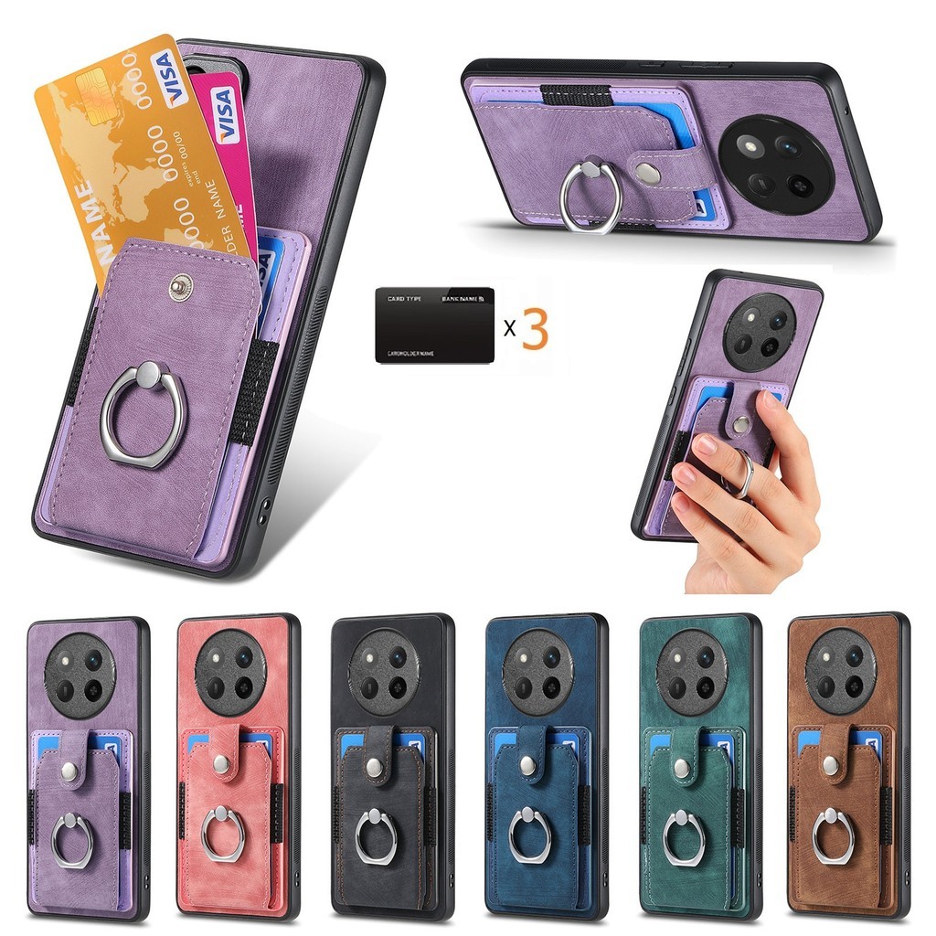 Untuk Honor X9c X8c X9b X8b X7b X6b X9a X8a X7a X6a X9 X8 X50 Kasus Telepon Dompet Pemegang Kartu Ka