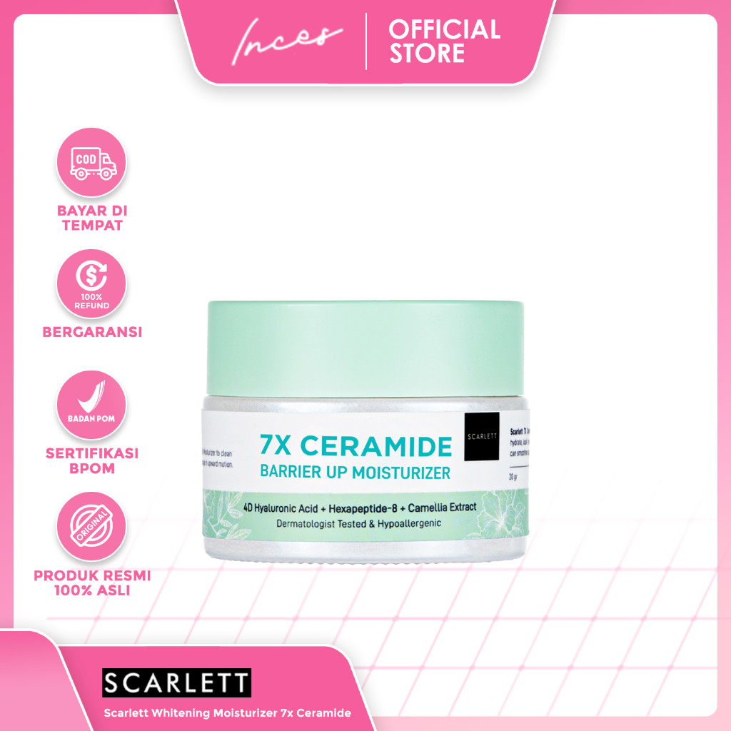 

- - Scarlett Whitening Moisturizer 7x Ceramide 100% Original