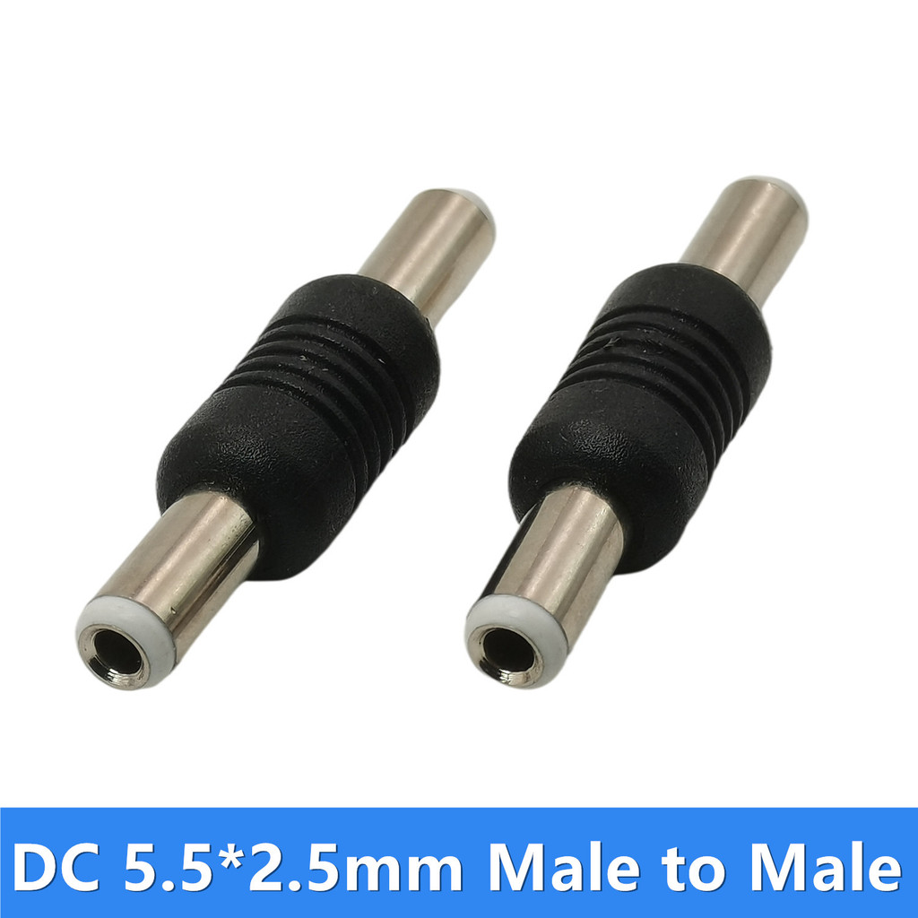 DC 5.5*2.1mm MALE TO MALE ADAPTER, 5.5*2.5mm M/M CONNECTOR, JACK 5.5 x 2.1 mm, 5.5X 2.5 mm ADAPTOR 2