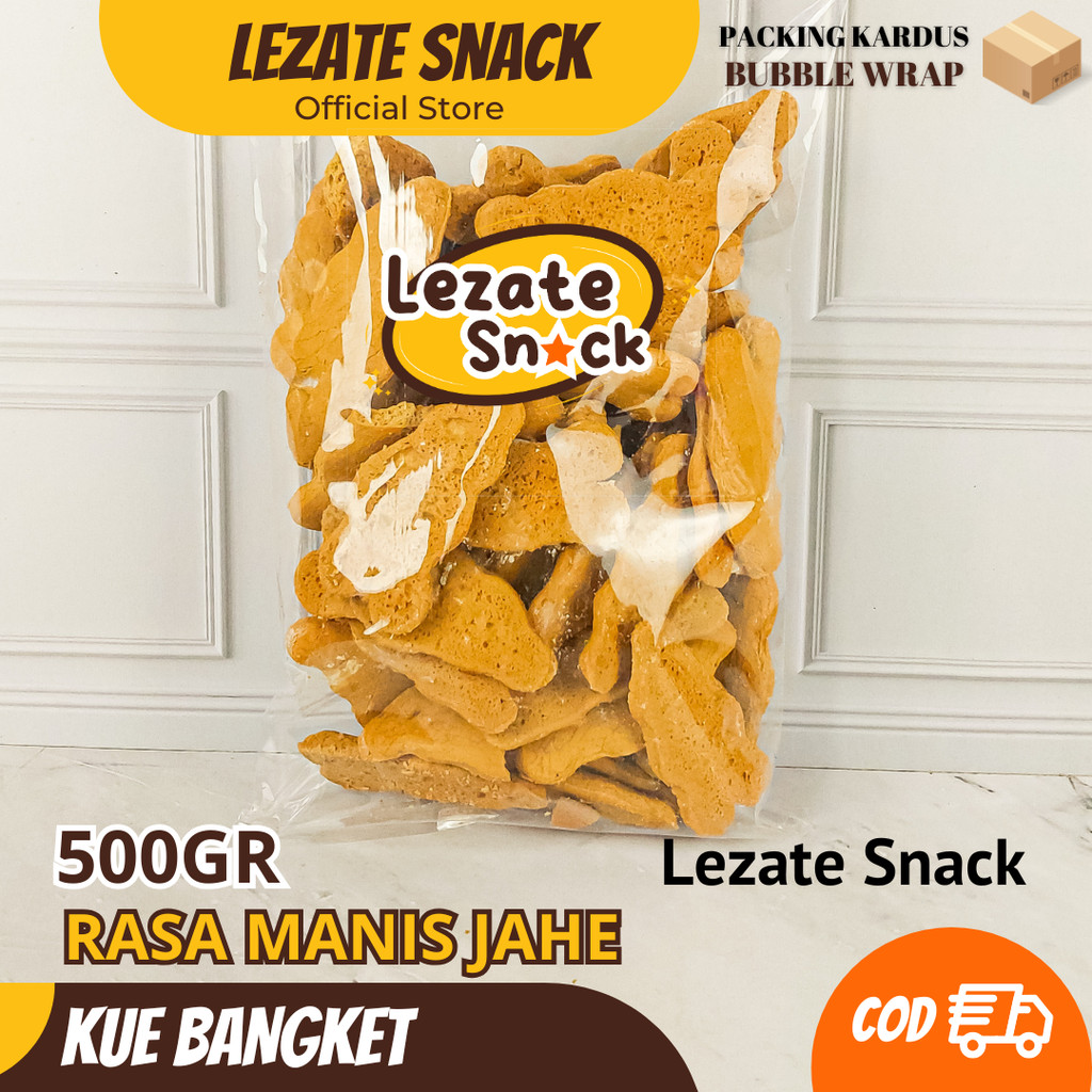 

Sedap Snack - Kue Bangket Jahe 500gr Roti Jahe /Kue Bangkit Jahe / Kue Jahe Kering Roti Kering Kiloan SEDAP SNACK
