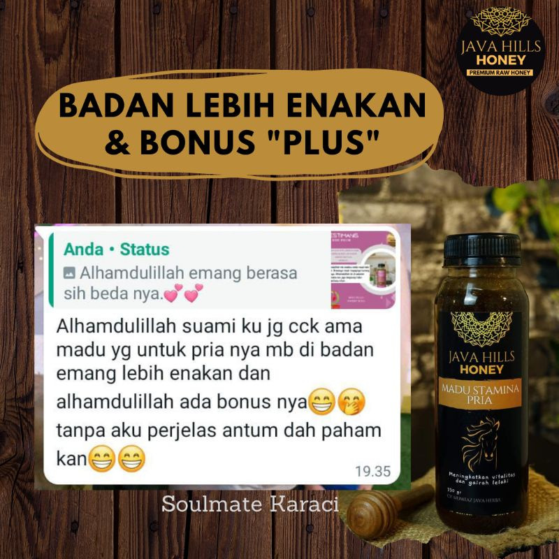 

JAMIN MURAH !!!MADU STAMINA PRIA DEWASA MADU MURNI ASLI MADU HERBAL BY MUMTAZ JAVA HERBA 330 gram(BISA LANGSUNG ORDER)