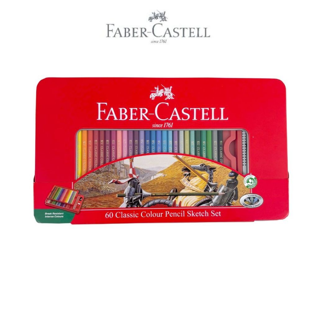 

New Faber-Castell Pensil Warna Lengkap Classic Colour Pencils Set 60 dan 100Premium