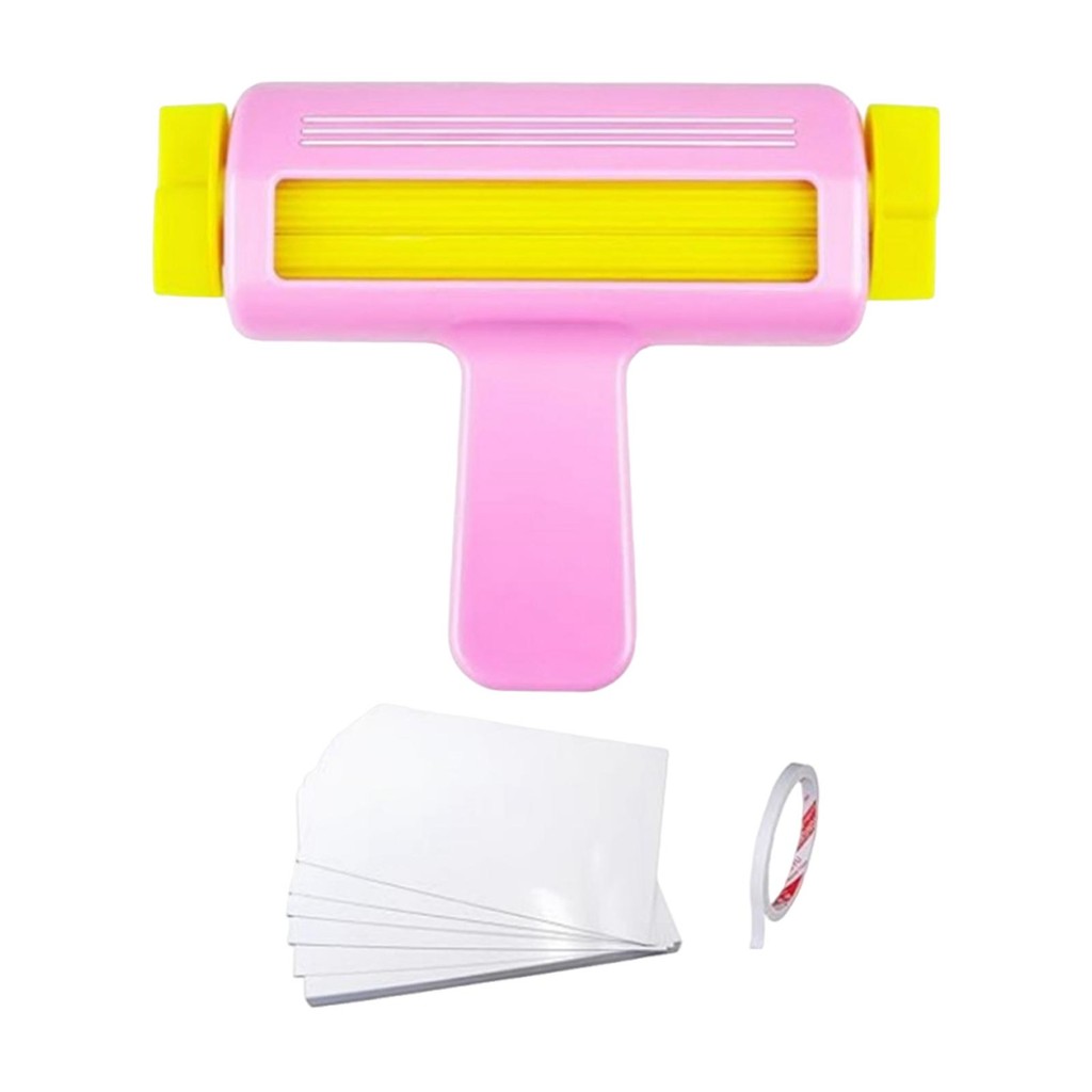 

DIY Paper Crimper with 50 Sheets of Paper Texture Roller for Photo Albums Accessories Scrapbooking Arts Crafts Paper Embosser