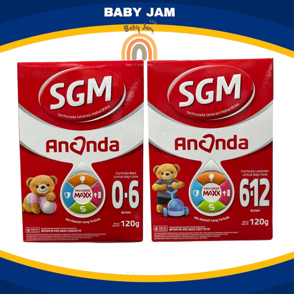SGM Ananda 120gr - 0-6 Dan 6-12 Bulan Susu Formula Untuk Pertumbuhan Bayi Baby Jam