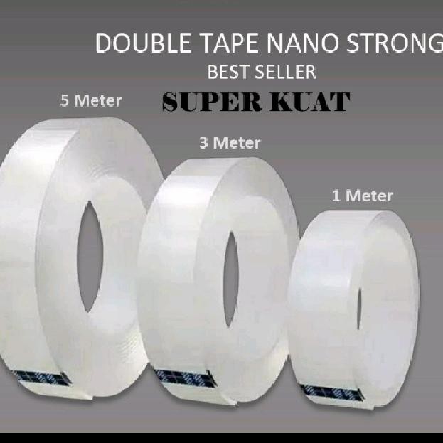 

lem double tape bening 2 sisi super kuat - 2MM, 5METER
