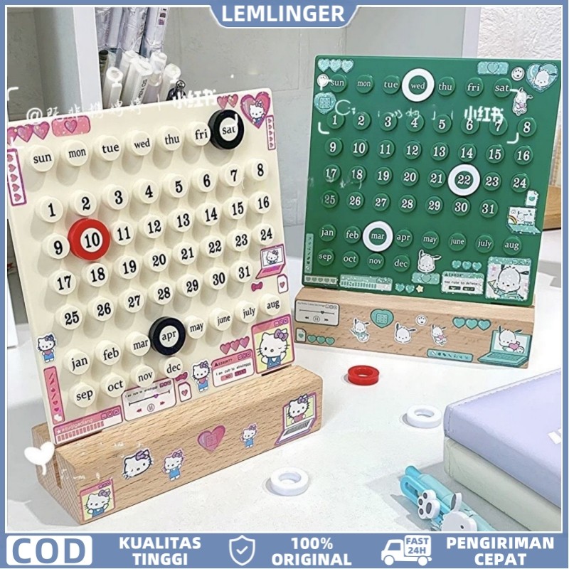 

【LEMLINGER】Kalender Meja Abadi Permanent Calendar DIY Kalender