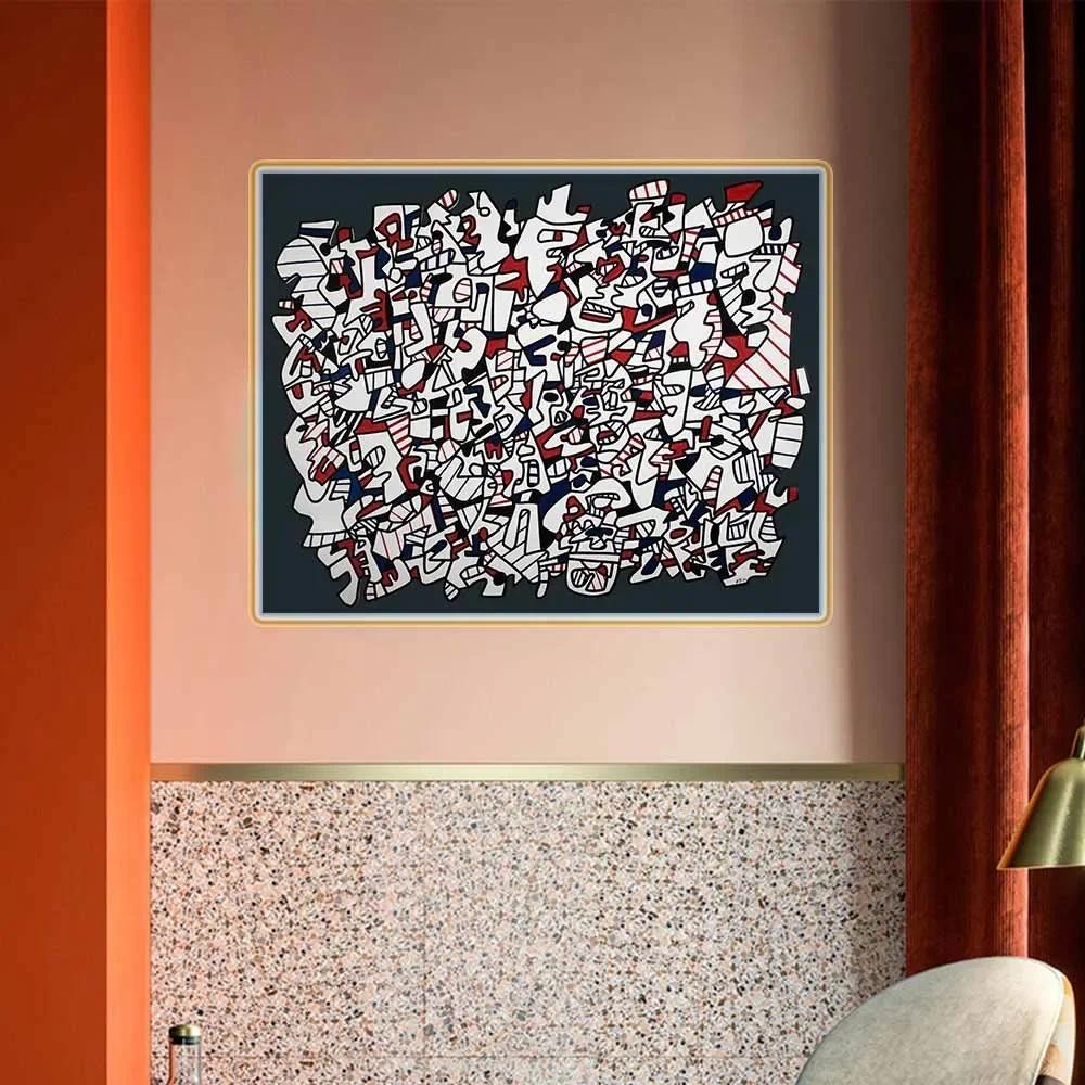

Jean Dubuffet " Ontogenese " Abstract Canvas Oil Painting Aesthetics Wall Picture Print Poster Hanging Decor Home Decoration