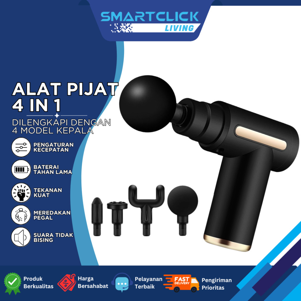 Alat Pijat Elektrik Massage Gun Pijat Getar Elektrik