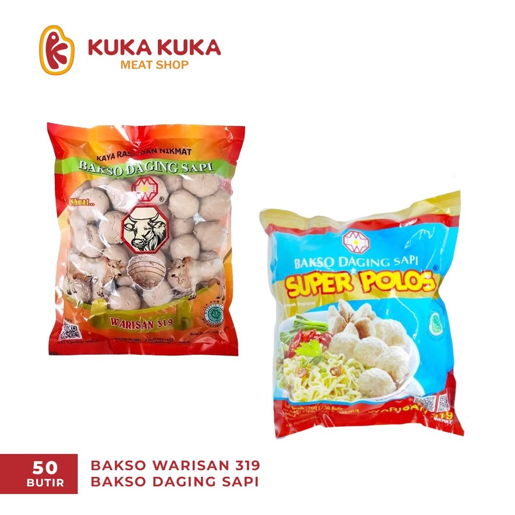 

Kuka - Bakso Warisan Super Polos/sapi urat isi 50 pcs