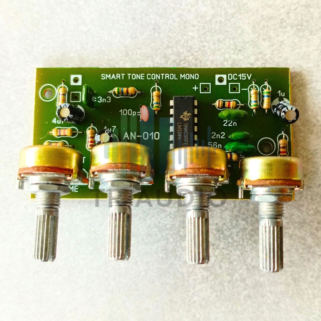 KIT Tone Control Mono – LM324, Suara Mantap dan Seimbang