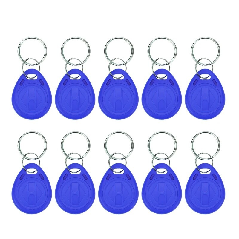 

5YOA 100pcs TK4100 Keys Colorful RFID Tag 125KHz Proximity RFID Card Keyfobs Key Fob Access Control Smart Card Colors Keyfob
