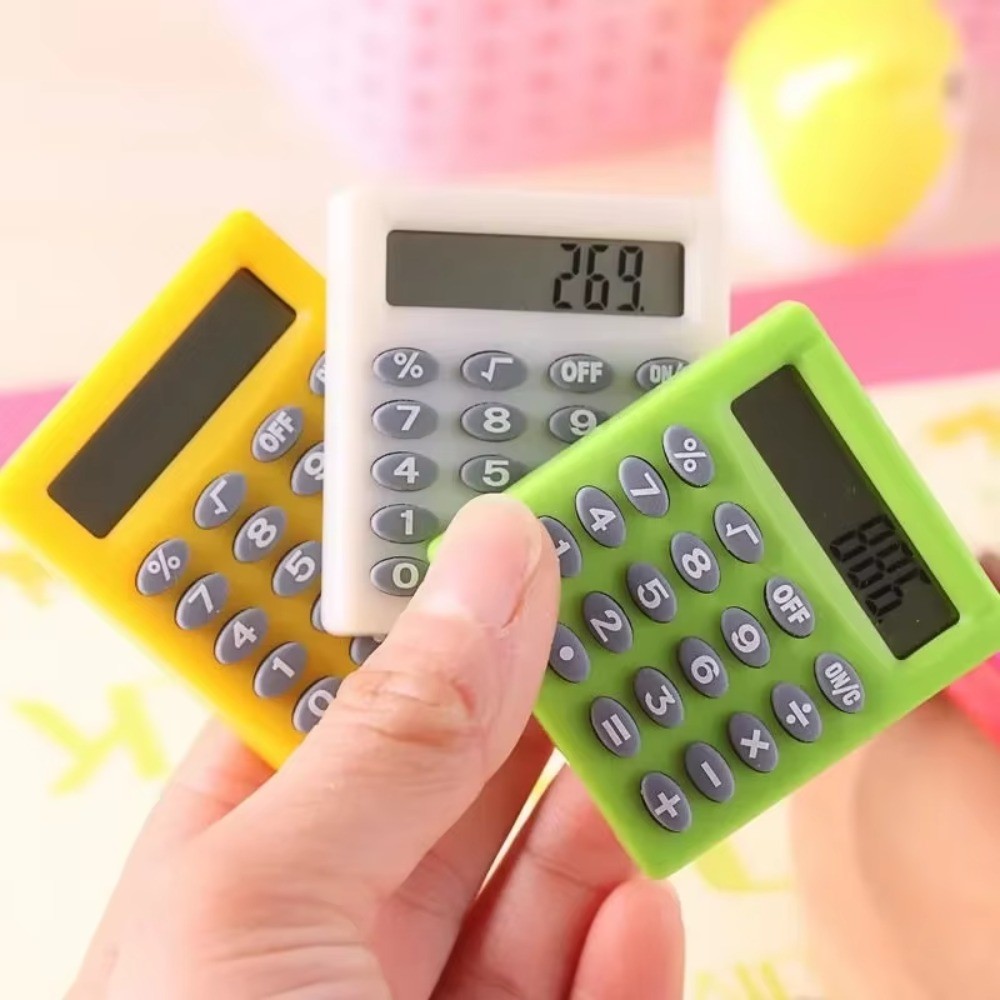 

Cartoon Pocket Mini Calculator Handheld Pocket Type Coin Batteries Calculator Carry Extras Calculadoras School Office