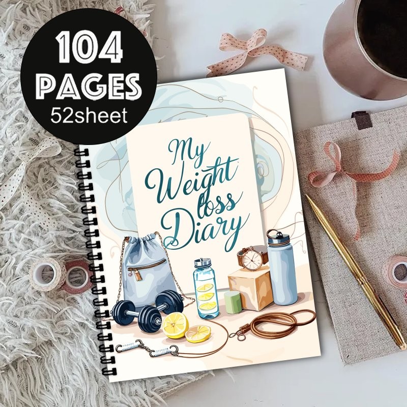 

A5 weight loss notebook,a suitable for weight loss enthusiasts,fitness enthusiasts,and diet diary enthusiasts motivational gift