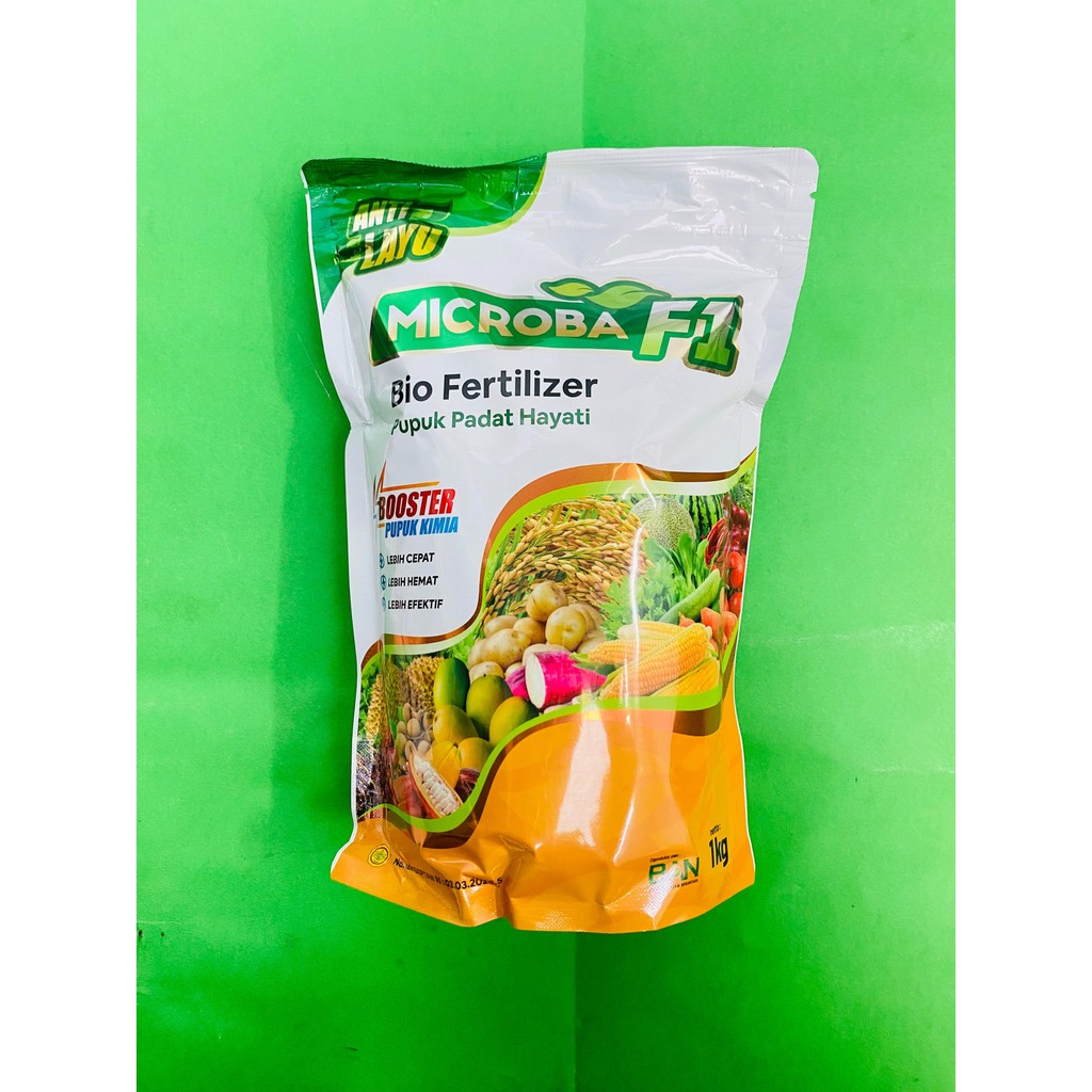 pupuk padat hayati bio fertilizer MICROBA F1 menetralisir ph tanah isi 1KG dari CV BAKTI ALAM